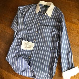 Ralph Lauren long sleeve stripe dress shirt